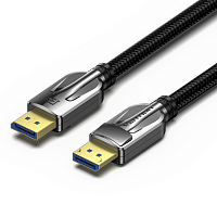 HGABI Кабель DP v2.0 10K 60Hz Vention длина: 3м, цвет: черный